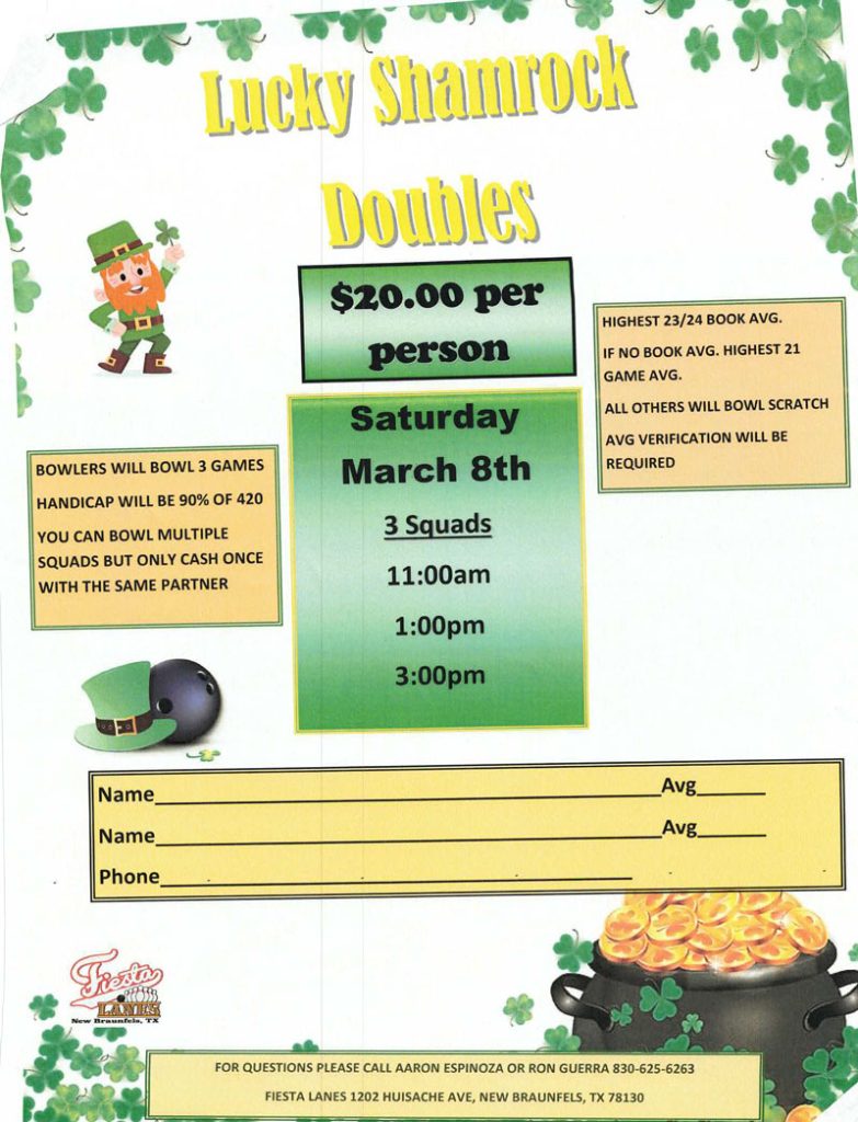 lucky shamrock doubles